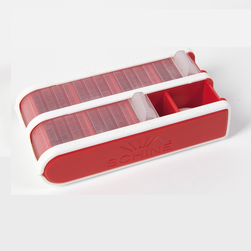 Pivotell Pocket Pill Dossette Box in Red